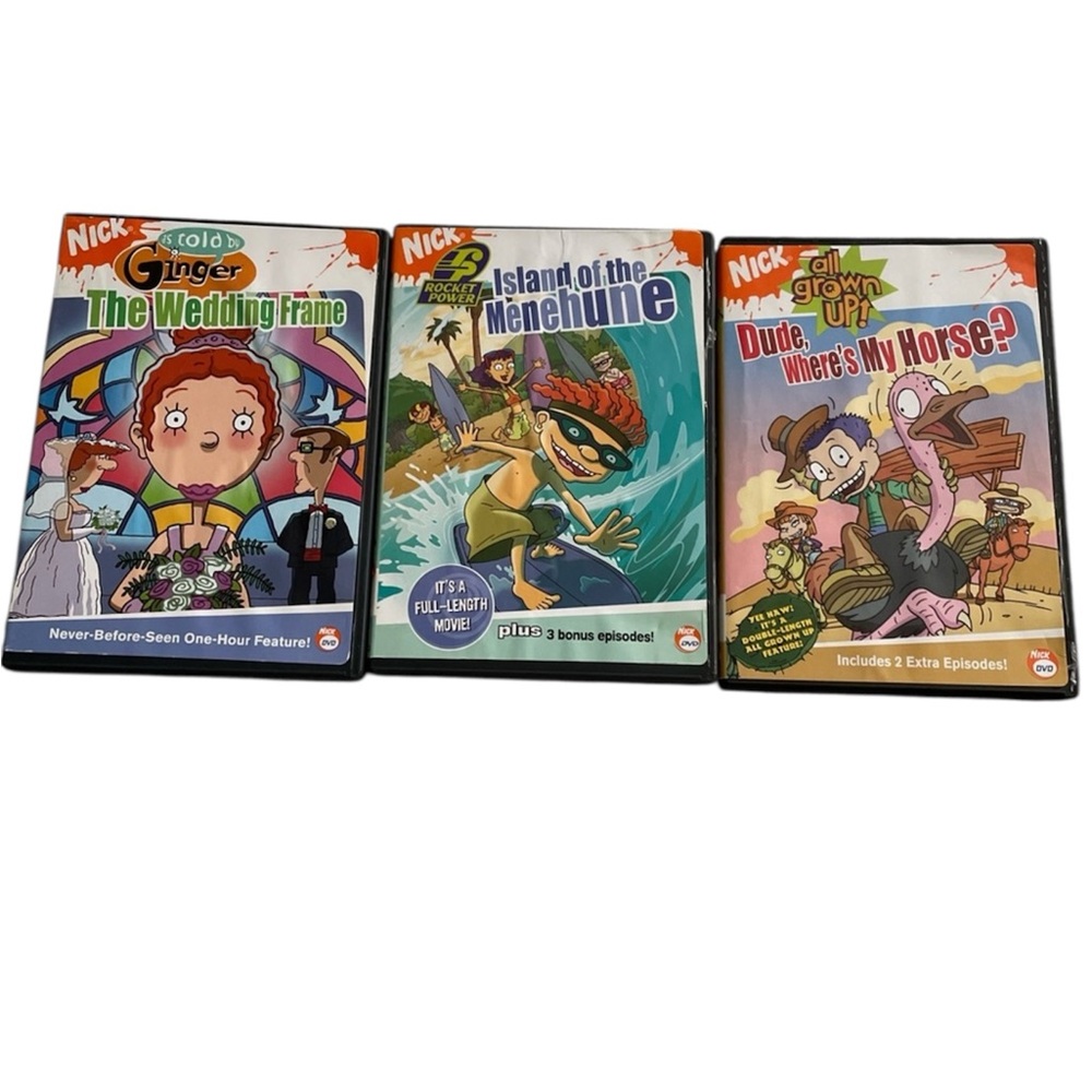 Nick Nickelodeon Rugrats 2000s Kids Lot of 3 Pack of 3 Movies Episodes